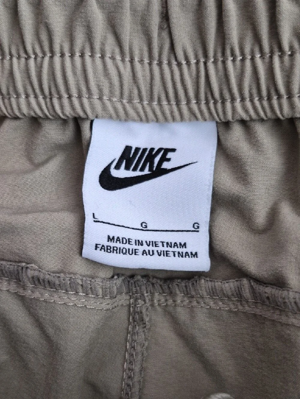 Nike Sportswear Mens Woven Utility Pants Khaki Tan Large